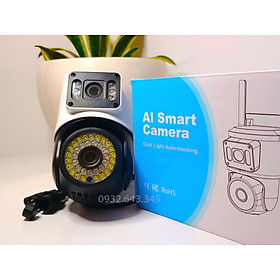 Camera ngoài trời 2 Mắt Yoosee XEM 2 MÀN HÌNH CÙNG LÚC Q42D 5.0 MPX