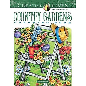 Sách - Creative Haven Country Gardens Coloring Book by Teresa Goodridge (US edition, paperback)