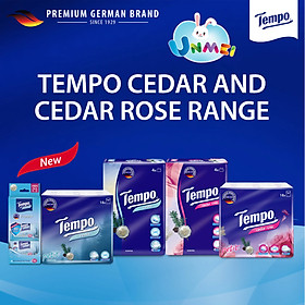 (Phiên Bản Đặc Biệt) Khăn Giấy TEMPO hương Tuyết Tùng, Hồng Tuyết Tùng - An Toàn Êm Ái với 4 Lớp Dày Dặn