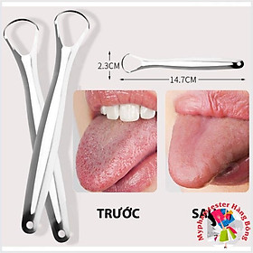 Mua Dùng cụ vệ sinh lưỡi cao cấp  cạo lưỡi sạch  nạo lưỡi bằng inox cho người lớn  hơi thở bớt hôi 100%
