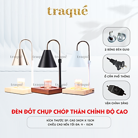 Mua Đèn đốt nến phong cách tối giản hiện đại - giúp nến toả hương tốt và an toàn hơn khi để qua đem