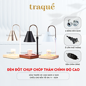 Đèn đốt nến phong cách tối giản hiện đại - giúp nến toả hương tốt và an toàn hơn khi để qua đem