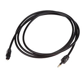 2- 3ft 3.5mm Digital OD 4.0 Optical Audio Cable Wire  Optical Audio