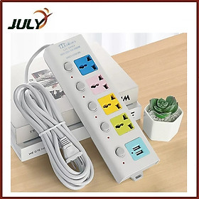 Mua Ổ Cắm Điện OD01 USB Đa Năng Dây Dài 1.8m  2 Cổng Cắm USB Có Chốt An Toàn Tiện Dụng -JL - HÀNG CHÍNH HÃNG