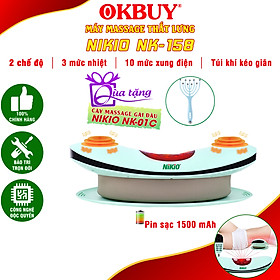Máy Massage Lưng Nikio NK-158 - Túi Khí Nâng Đỡ Và Kéo Giãn Cột Sống Lưng, Hỗ Trợ Cải Thiện Bệnh Thoát Vị Đĩa Đệm, Thoái Hóa Đốt Sống, Công Nghệ Xung Điện, Rung Và Nhiệt Sưởi Ấm Làm Giảm Đau Nhức Lưng