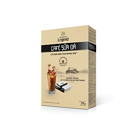 Trung Nguyên Legend - Cà phê hoà tan rang xay 3in1 Cafe sữa đá - Hộp 9 gói x 25gr