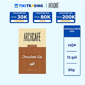 Chocolate Sữa Choco Cacao hoà tan Archcafé (Sô cô la) (hộp 12 gói x 20 g)