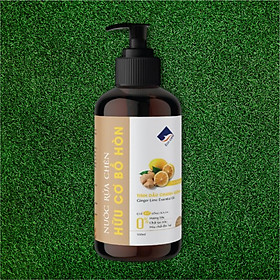 Nước rửa chén hữu cơ Bồ hòn Ecocare - 100% thực vật, không hóa chất, tinh dầu khử mùi, chăm sóc da tay, tiết kiệm nước 30% - Chai 500ml