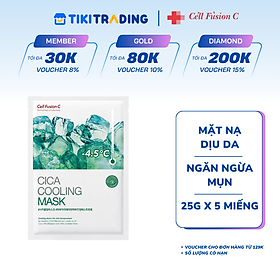 Mặt Nạ Rau Má Hạ Nhiệt -4.5 Độ Giảm Mụn & Làm Dịu Da Ứng Đỏ Cháy Nắng Cell Fusion C Cica Cooling Mask