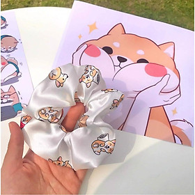 Cột tóc Scrunchies hoạt hình dễ thương