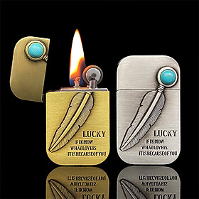 Mua Vỏ Hột Quẹt Bật Lửa Xăng Đá HG05-BL Họa Tiết Cây Bút Lông Độc Lạ - Nhiều màu