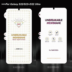 Mua Miếng dán PPF full màn dành cho Samsung S22  S22 plus  S22 ultra  S21  S21plus mặt trước và sau tự phục hồi trầy xướt