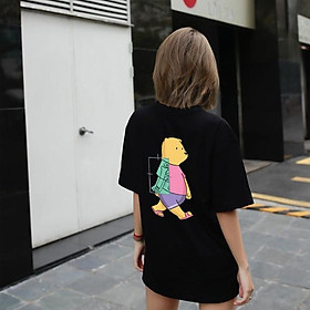 ÁO THUN KIỂU UNISEX AOMI GAU XRAY TAY NGẮN TAY LỠ NAM NỮ CHẤT LƯỢNG CAO