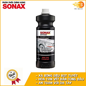 Xà bông rửa xe siêu bọt tuyết Actifoam Anergy Profiline Sonax 618300 1Lít - Tạo dc nhiều bọt tuyết mịn, hòa tan chất bẩn cứng đầu, cặn bám, dầu mỡ