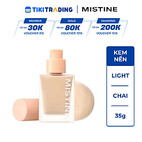 Kem nền dạng lỏng Mistine Semi Matte Velvet Liquid Foundation - FS1 Light