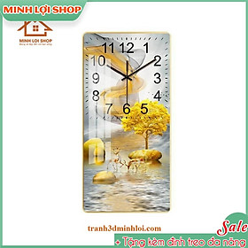 Tranh Đồng Hồ Trừu Tượng Treo Tường  Pha Lê Phong Cách Hiện Đại Sang Trọng Nghệ Thuật TĐH04