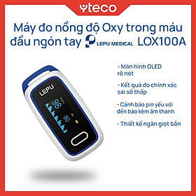 Máy đo nồng độ oxy trong máu đầu ngón tay Lepu LOX100A