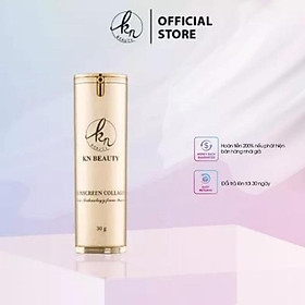 Kem Chống Nắng Make Up Dưỡng Da, Dưỡng Ẩm, Kháng Nước Sunscreen Collagen SPF 50+++ KN Beauty 30g - KN Beauty Cosmetics