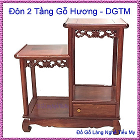 Mua Đôn 2 tầng  kích Thước Ngang 57cm - sâu 25cm - cao 68cm  Chất liệu gỗ hương