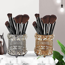 Makeup Brush Holder Organizer Crystal Bling Personalized Jewelry Comb Brushes Pen Pencil Storage Box Container