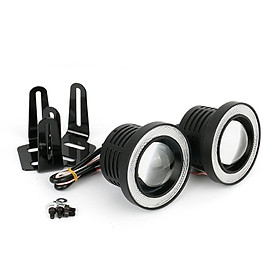 A Pair Of 76Mm30WLEDs With Cob Angel Eye Sunline Lamp, Blue Light