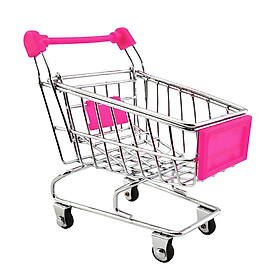Mini Shopping Cart Salesman  Child'  Shopping Buggy - Fuchsia