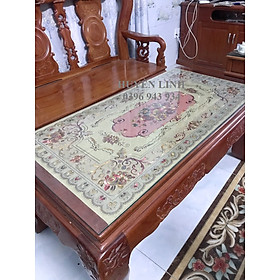 Mua Khăn trải bàn rộng 60cm dài 120cm hoa văn nổi 3D sang trọng