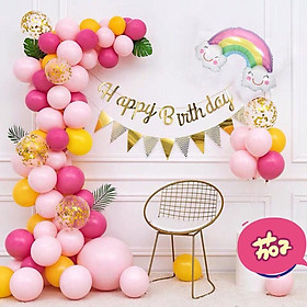 Mua Set bóng trang trí sinh nhật bé gái .