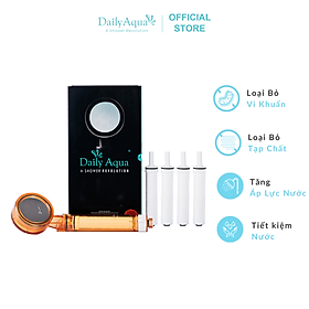 Mua Bộ Vòi Sen Quà Tặng Lọc Nước Daily Aqua - Loại Bỏ Vi Khuẩn  Tạp Chất  Cặn Bẩn & Tăng Áp Lực Nước (1 Vòi sen + 5 Lõi lọc)