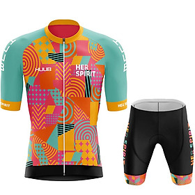 2022 Huub Cycling Jersey Bộ xe đạp đạp xe đạp xe đạp ngắn tay xe đạp xe đạp xe đạp áo đạp áo sơ mi cổ áo Color: 8 Size: XS