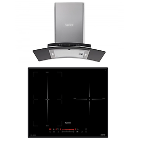 Mua Combo Bếp 3 Lò Điện Từ Nagakawa UltraSlim NK3C06M Và Máy Hút Mùi Nagakawa NKCH09M70 Tích hợp công nghệ NaSYNC - Tự động đồng bộ điều khiển giữa bếp điện từ và hút mùi Điều khiển chuyển động Leap Motion và Touch Control bằng cách vẫy tay - Hàng Chính Hãng