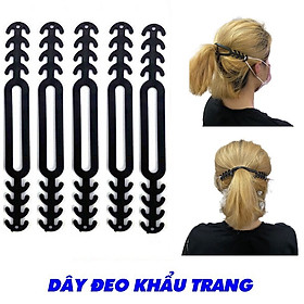 Dây đeo khẩu trang Sillicone O1 chống đau tai (tóc dài)