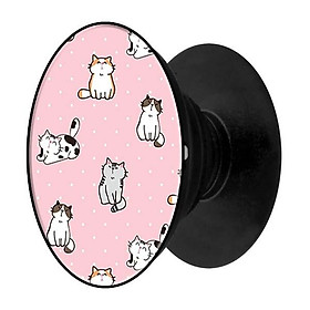 Mua Popsocket in hình dành cho điện thoại mẫu Mèo Trắng Đen Nâu