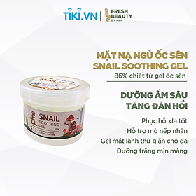 Mặt nạ ngủ Pime Snail Soothing Gel cấp ẩm sâu, hạn chế lão hóa, dịu da rát đỏ, tẩy lớp sừng hóa 100g