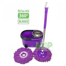Mua Bộ lau nhà 360 độ  lồng inox tặng kèm bông lau
