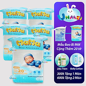 Combo 10 bịch khăn vải khô đa năng Mama (bịch 240 tờ)