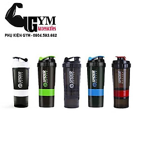 Bình lắc 3 ngăn bình nước thể thao Spider Bottle