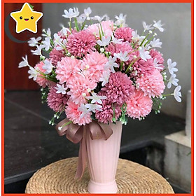 Mua Hoa giả  bình hoa bồ công anh lụa 45cm tuyệt đẹp trang trí phòng khách  văn phòng công ty  nhà hàng