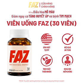 Viên Uống FAZ Ecogreen Hỗ Trợ Giảm Mỡ Máu, Điều Hòa Tim Mạch, Nhập Khẩu Mỹ