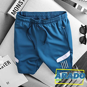 Quần Short Nam Thể Thao Cá Tính Phối Sọc Năng Động, Chất Thun Lạnh Thoáng Mát - FORMEN SHOP - FMPS140