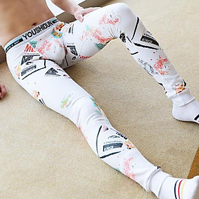 Mới Cotton Nam Dài Thời Trang Johns Mùa Đông Ấm In Nhiệt Gợi Cảm Chặt Quần Legging Lót Thu Đông Quần Áo Quần - M