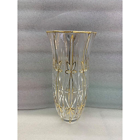 Mua LỌ CẮM HOA THỦY TINH HOA VÂN VÀNG CAO 32CM