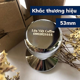 Mua OCD Tamper nén cafe inox cao cấp 58mm dụng cụ pha chế cà phê Espresso Arabica 3 lưỡi đường kính 51-53-58mm