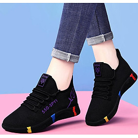 Giày sneaker nữ thời trang mới nhất buộc dây siêu nhẹ V245