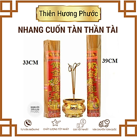 Nhang cuốn tài, đậu tàn Thần Tài 30cm