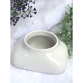 Mua Hộp Sứ Đựng Khăn Giấy - Sang Trọng - Tiện Dụng (Màu Trắng) - 10x18