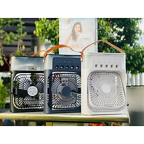 Quạt Điều Hòa Hơi Nước Mini A60 600ml , Quạt Phun Sương Tạo Ẩm Làm Mát Để Bàn Văn Phòng 5 Vòi Phun Đèn Led Nhiều Màu hàng nhập khẩu