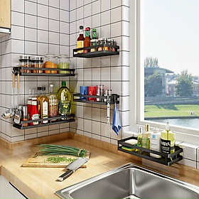 Kệ Đa Chức Năng Dán Tường Bằng Thép Sơn Tĩnh Điện 1 Tầng PaKaSa Kèm Miếng Dán - Hàng Chính Hãng