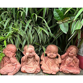 Mua Bộ tượng tứ không bằng gỗ hương đá kt cao 20×18×14cm