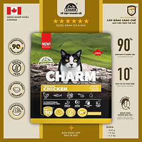 Thức Ăn hạt Mèo cao cấp Gà Cá CHARM Cage-Free Chicken Cat Food Dry food Canada - CHỌN
